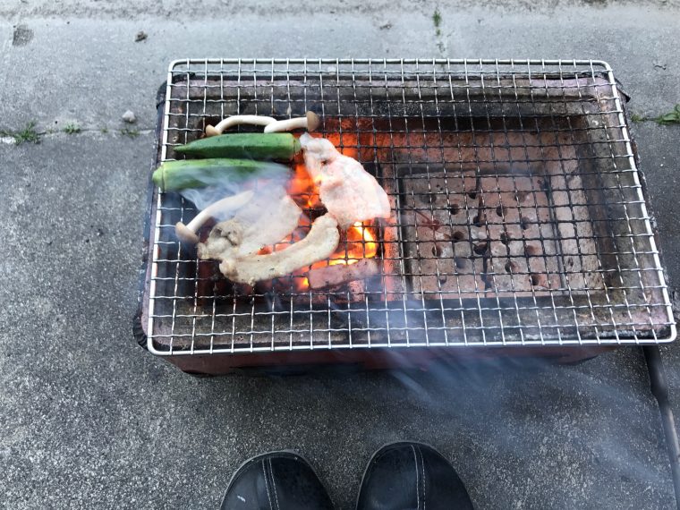 一人ＢＢＱ開催