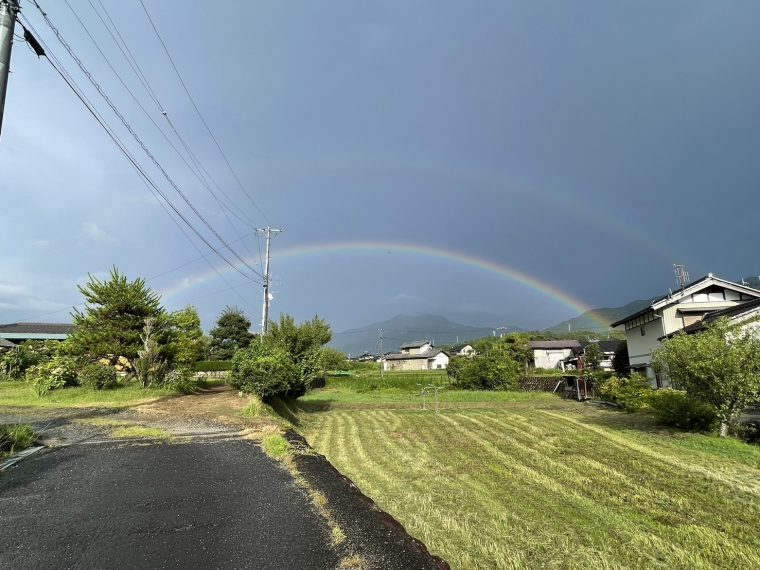 二重の虹をみたよ～。　～千旦林六地蔵付近