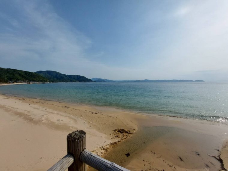 ついに海~~~! 水晶浜に♡