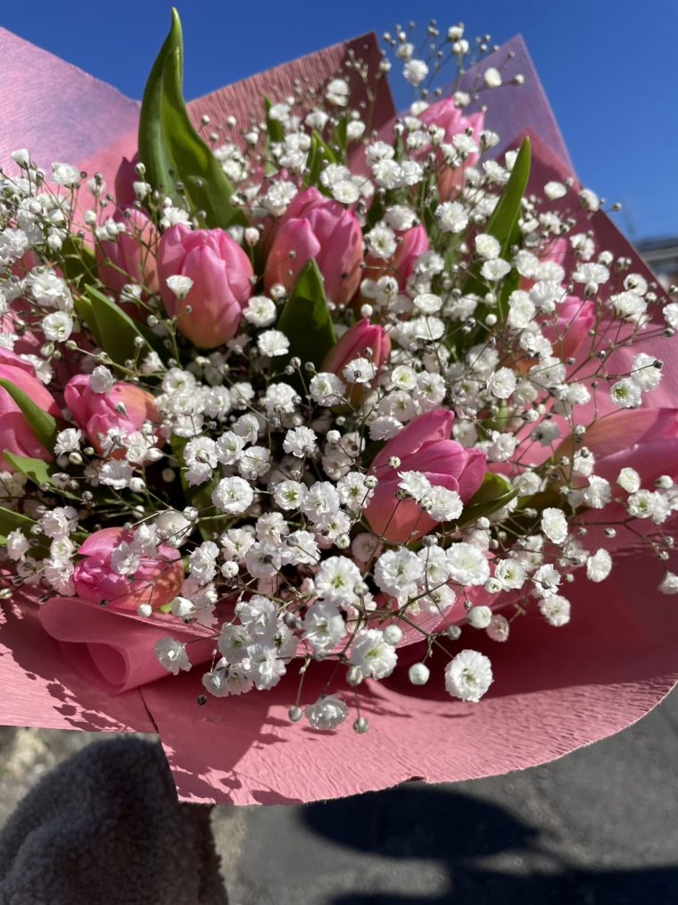 春を連れてきてくれた花束に感謝！